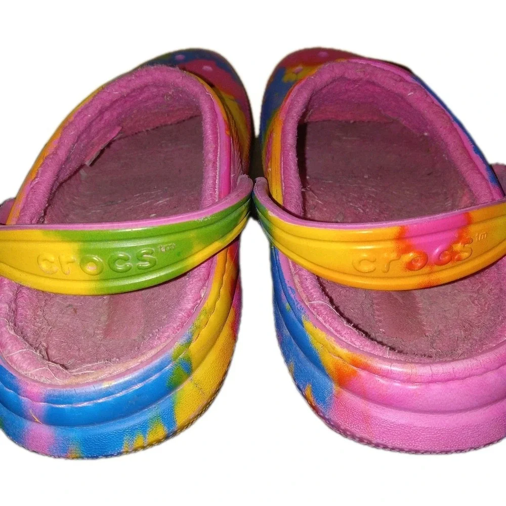 Crocs Unisex Multicolor Lined Clog Slip On Shoes J5